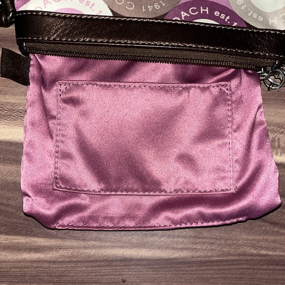 COACH OP ART PURPLE CLUTCH - Picture 10 of 11